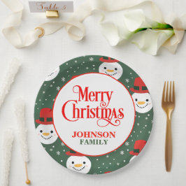 Kerst Diner Party Papieren Borden Bordje