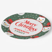 Kerst Diner Party Papieren Borden Bordje (Gekanteld)