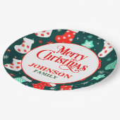Kerst Diner Party Papieren Borden Bordje (Gekanteld)