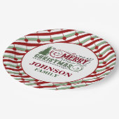 Kerst Diner Party Papieren Borden Bordje (Gekanteld)