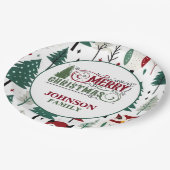 Kerst Diner Party Papieren Borden Bordje (Gekanteld)