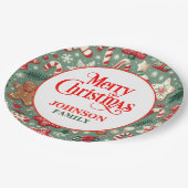 Kerst Diner Party Papieren Borden Papieren Bordje (Gekanteld)