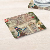 Kerst Diner Tafel decor Kartonnen Onderzetters (Schuin)