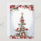 Kerst Diner Vakantie Party Secret Santa Kaart (Achterkant)