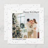 Kerst Dinner Party Eenvoudig Minimalistisch Kaart (Voorkant / Achterkant)