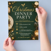 Kerst Dinner Party Flyer (Hand)