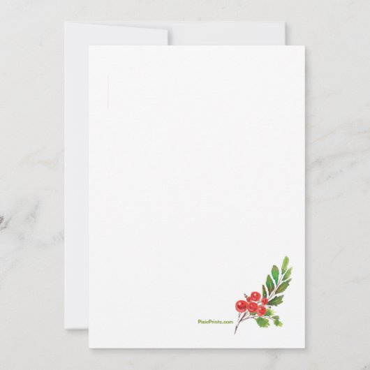 Kerst Dinner Party Kaart (Achterkant)