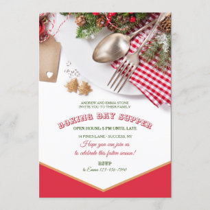 Kerst Dinner Tweede Kerstdag Uitnodiging