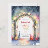 Kerst Dinner Uitnodiging Festijn (Voorkant)