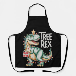 Kerst Dinosaurus Boom T Rex Kerstverlichting Vakan Schort