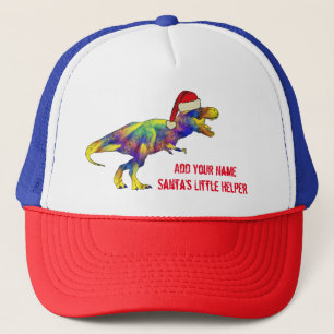 Kerst Dinosaurus Grappig Kerstman Quote Trucker Pet