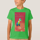 Kerst Dinosaurus Schattige T-shirt (Voorkant)