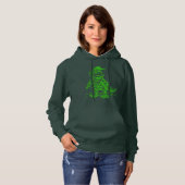 Kerst Dinosaurussen T-Rex Hoodie (Voorkant volledig)