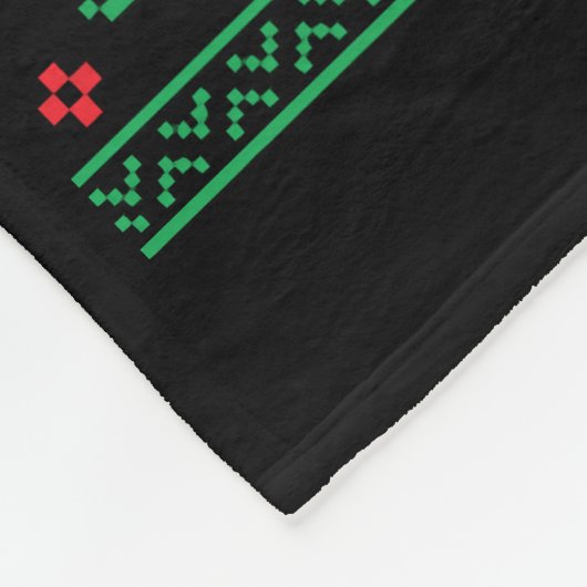 Kerst Disc Golf Frisbee Lelijke Kerstmis Xmas Fleece Deken (Hoek)