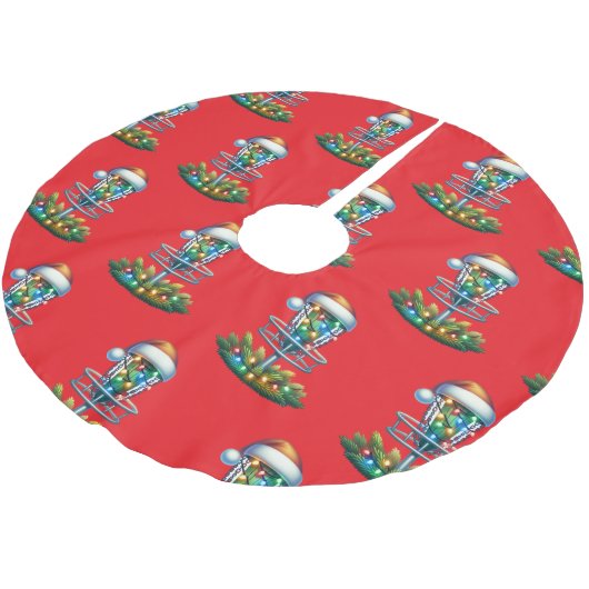 Kerst Disc Golf thema Kerstboom Rok (Gekanteld)