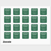 Kerst Disco Bal Envelope Seal Retouradres Vierkante Sticker (Vel)