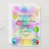 Kerst Disco Ballen Kerstfeestje Kaart (Voorkant)