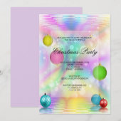 Kerst Disco Ballen Kerstfeestje Kaart (Voorkant / Achterkant)