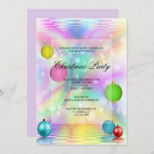 Kerst Disco Baubles Kerstfeest Kaart