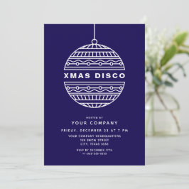 Kerst Disco met Kerstbal Kaart