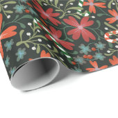 Kerst ditsy cadeau Verpakkingspapier, rol Cadeaupapier (Rol Hoek)