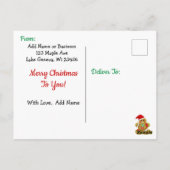 Kerst DIY Deeg Ornament Recept Briefkaart (Achterkant)