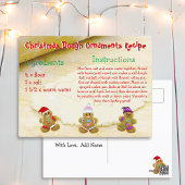 Kerst DIY Deeg Ornament Recept Briefkaart