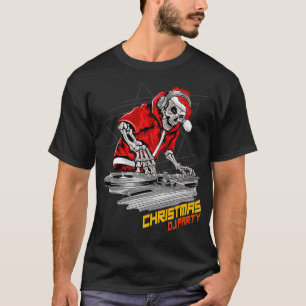 kerst DJ party Disco  Dance Party T-shirt