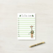 Kerst Do Lijst Vakantie giraffe Holly krans Post-it® Notes (Op bureau)