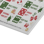 Kerst Dobbelstenen Cadeau Uitwisseling Snijplank (Hoek)