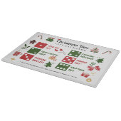 Kerst Dobbelstenen Cadeau Uitwisseling Snijplank (Hoek)