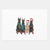 Kerst Doberman Lover Dog Mom Holiday Inpakpapier Vel (Voorkant)
