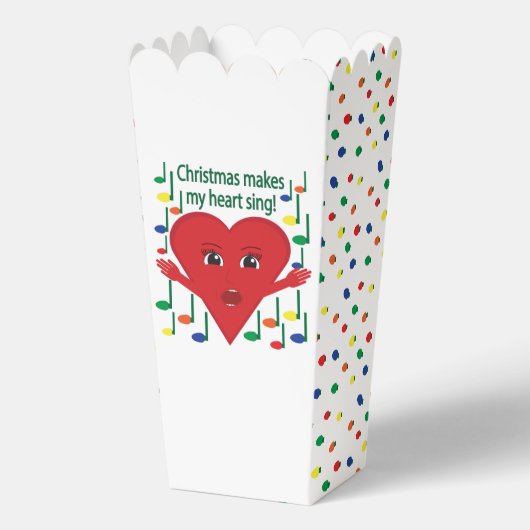 "Kerst doet mijn hart zingen" Zingend Hart Bedankdoosjes (Achterkant)