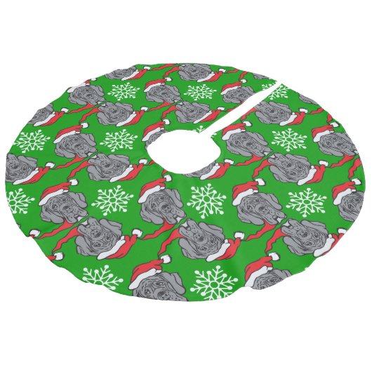 kerst Dog Argus Imitatie Linnen Kerstboom Kleed (Gekanteld)