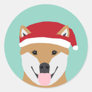 Kerst Doge Sticker - Shiba Inu Kerstmis