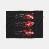 Kerst Donald Trump President 2024 Dancing Funn Fleece Deken (Voorkant (Horizontaal))