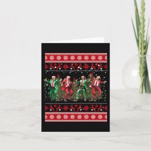 Kerst Donald Trump President 2024 Dancing Funn Kaart