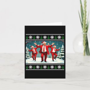 Kerst Donald Trump President 2024 Dancing Funn Kaart