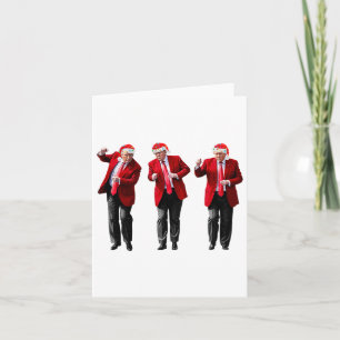 Kerst Donald Trump President 2024 Dancing Funn Kaart