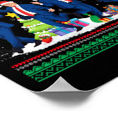 Kerst Donald Trump President 2024 Dancing Funn Poster (Hoek)