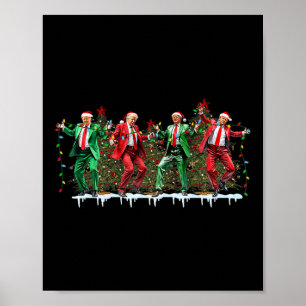 Kerst Donald Trump President 2024 Dancing Funn Poster