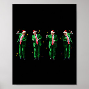Kerst Donald Trump President 2024 Dancing Funn Poster