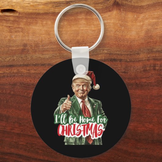 Kerst Donald Trump President 2024 Dancing Funn Sleutelhanger (Voorkant)