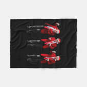 Kerst Donald Trump President 2024 Dansen Fleece Deken (Voorkant (Horizontaal))