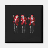 Kerst Donald Trump President 2024 Dansen Magneet (Voorkant)