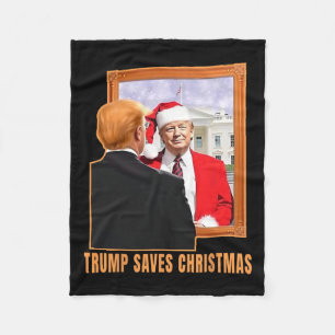 Kerst Donald Trump President 2024 Trump redt Fleece Deken
