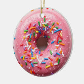 KERST DONUT ORNAMENT ROZE SPATJES (Links)