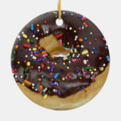 KERST DONUT ORNAMENT ROZE SPATJES (Achterkant)