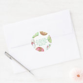 Kerst donutkoekjes. Gebedskaarslabel Ronde Sticker (Envelop)