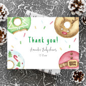 Kerst donuts Bedankt babyshower
